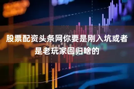股票配资头条网你要是刚入坑或者是老玩家回归啥的